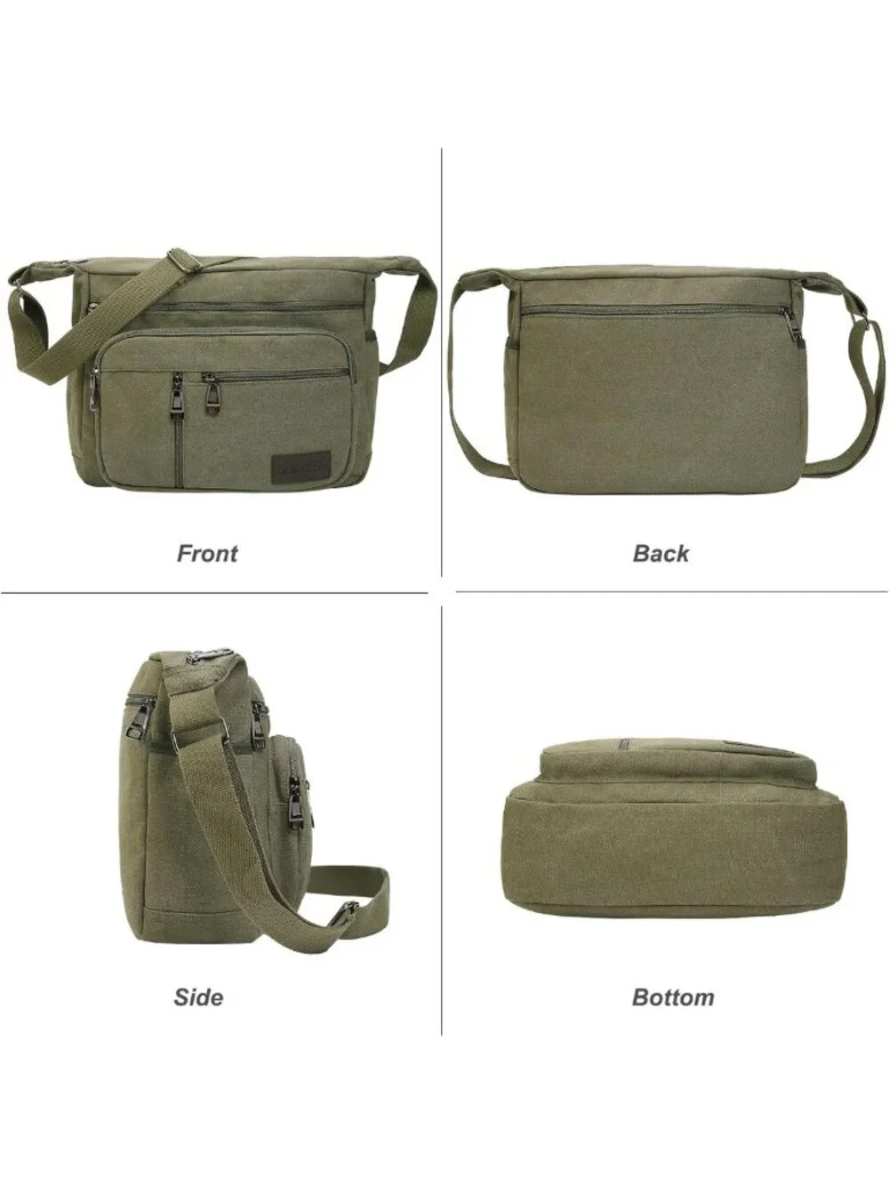 Vintage Canvas Messenger Bag | Stylish Satchel & Crossbody for Work, School